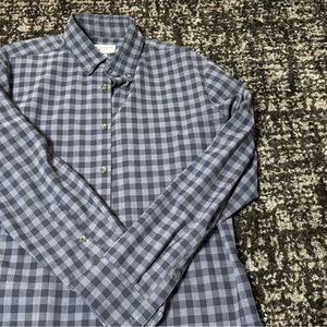 Mizzen and Main Flannel Shirt Size L LARGE Trim Fit